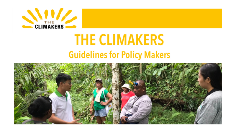 The Climakers Guidelines For Policy Makers 2021